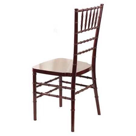 ATLAS COMMERCIAL PRODUCTS Resin Chiavari Chair with Premium Steel Frame, Mahogany RCC3MHG